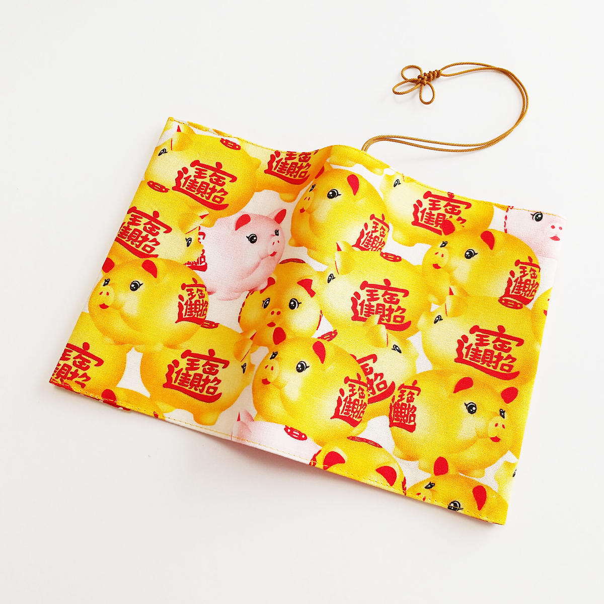 ブックカバー(文庫用)金豚の貯金箱 | 中国・台湾・香港・アジアの