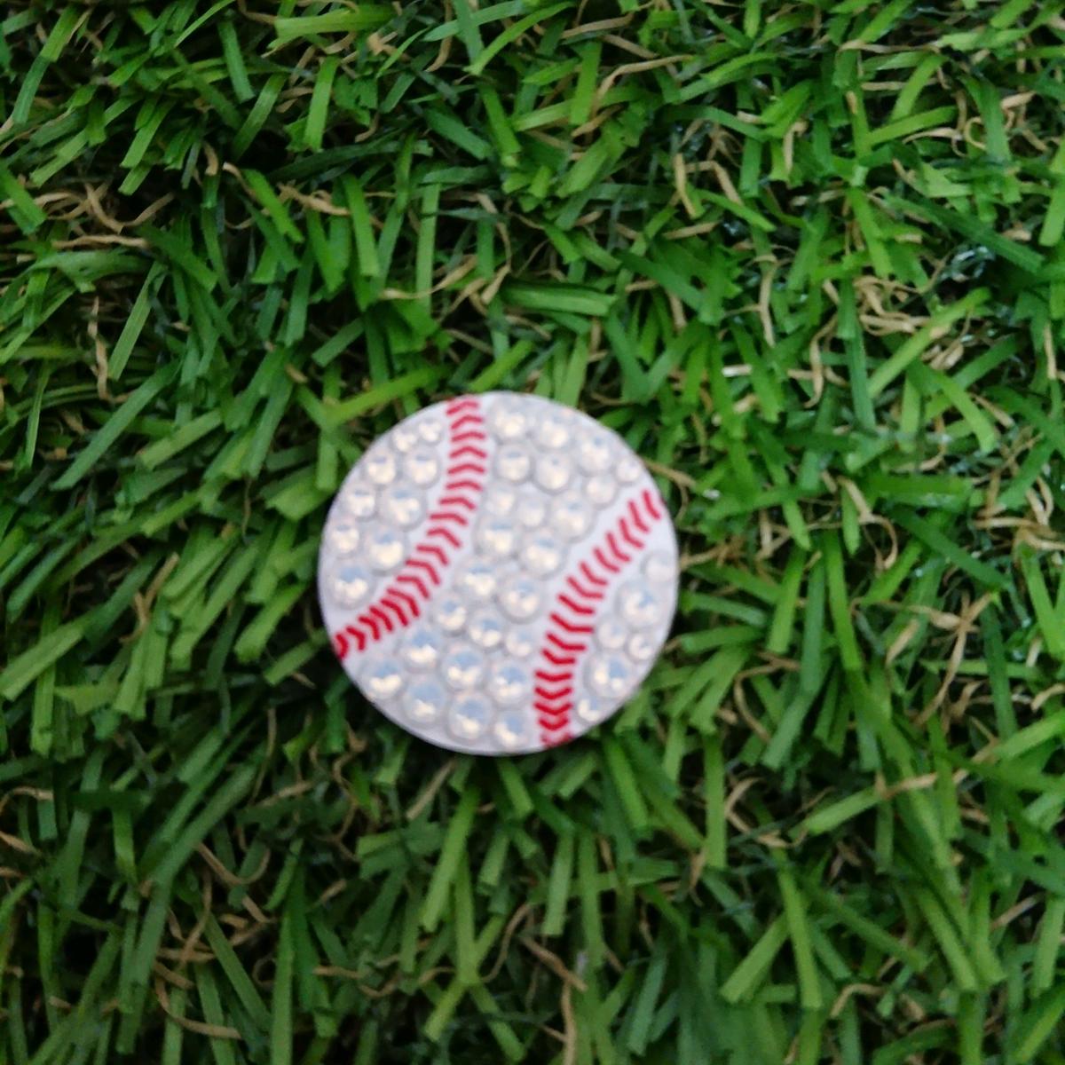 野球ボールデザイン スワロフスキー ゴルフマーカー Decosuru S Store