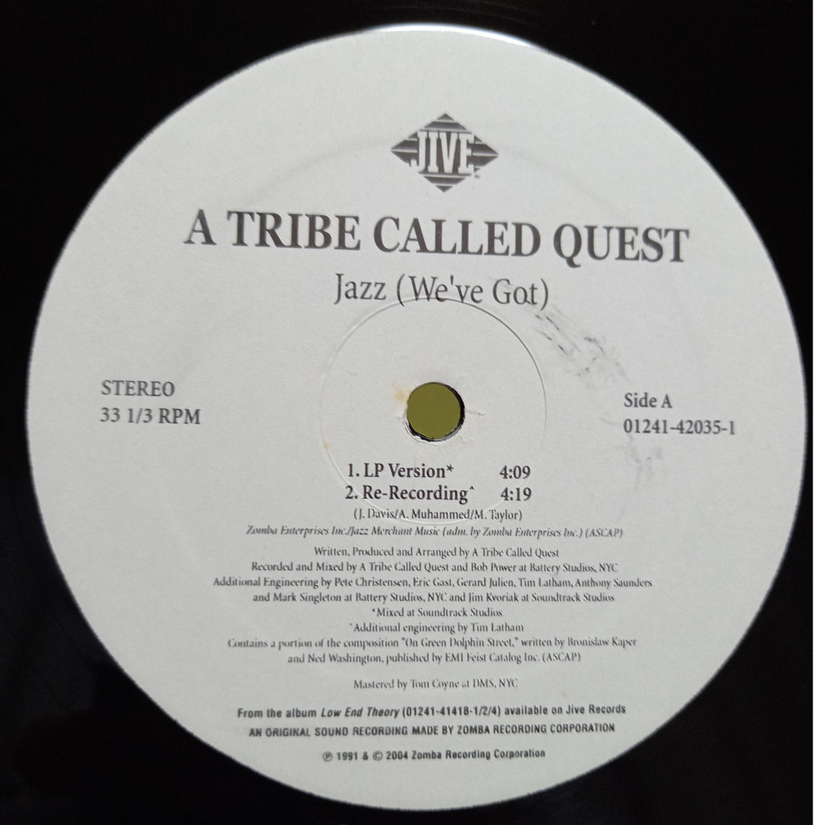 A Tribe Called Quest / Jazz (We've Got) (12inc...