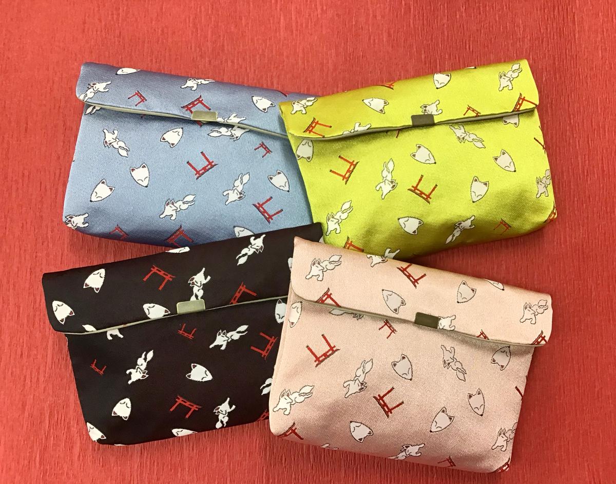 京都西陣織 御朱印帳ケース 伏見稲荷 ブラック 高畠商店