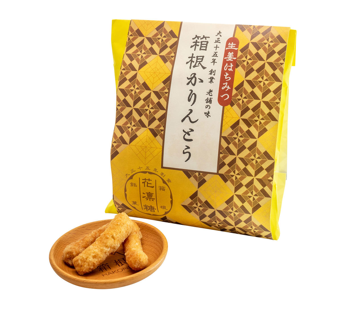 箱根かりんとう 黒糖 栗 メープル 生姜はちみつの4種類箱入りセット 株式会社タケオ