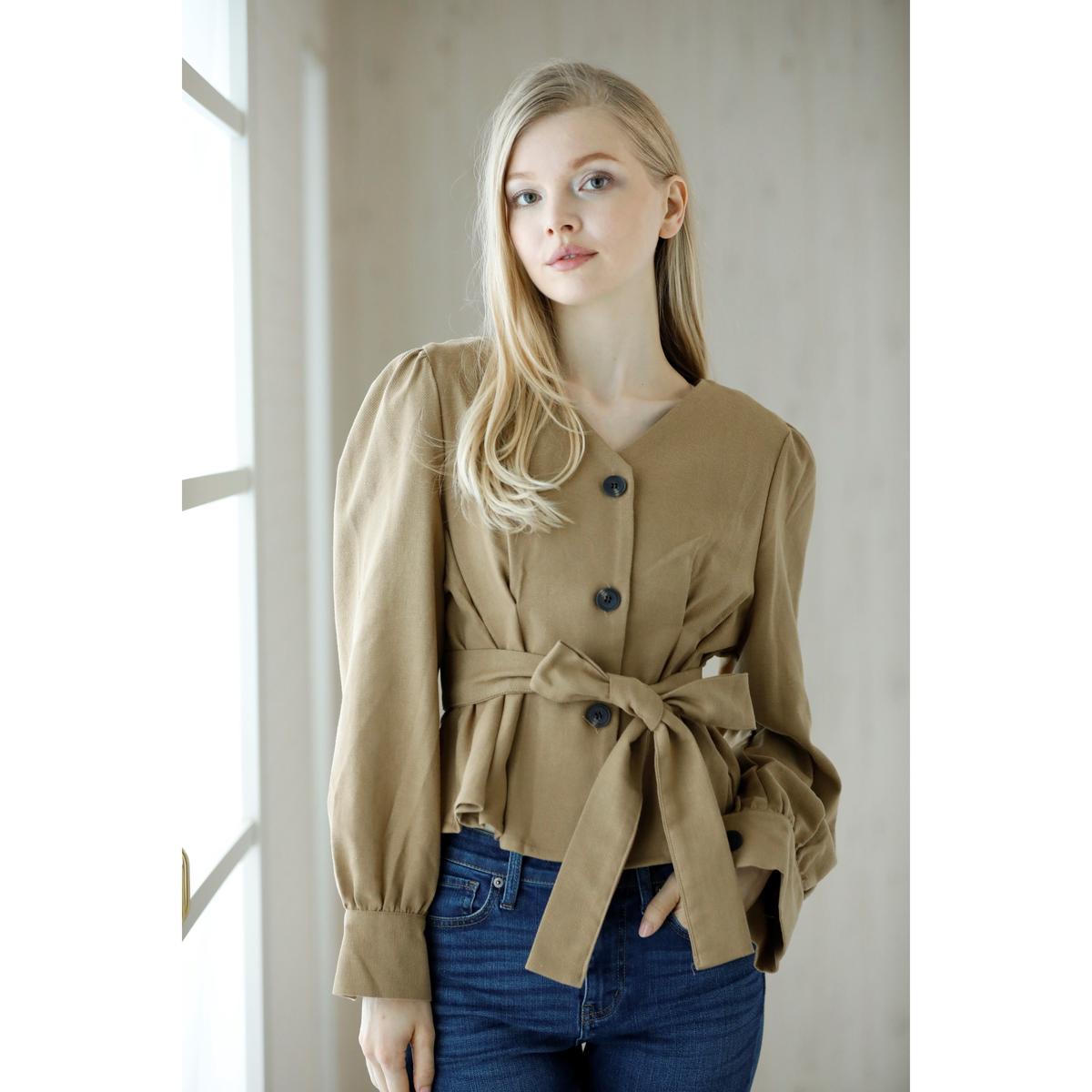 ウエストタックブラウス Belle Bella