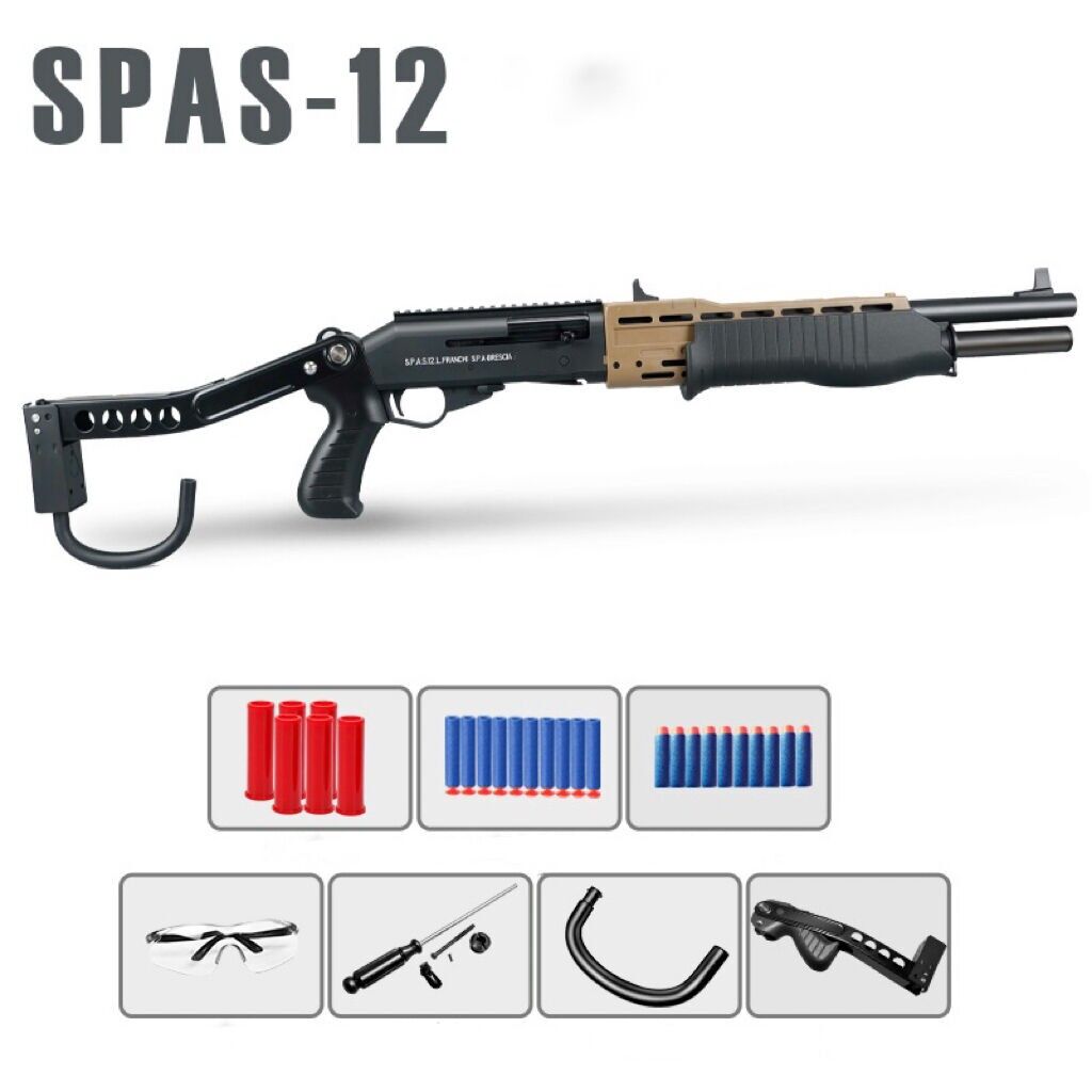SPAS スパス ナーフ 排莢式 エアガ S.P.A.S-12 Nerf] Check the performance of the ejection-type Spas-12