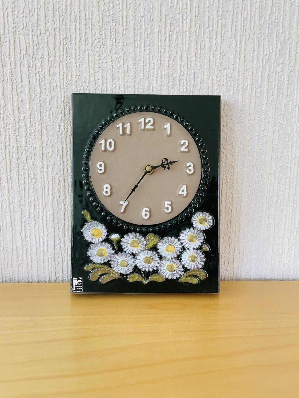 訳あり品送料無料 Jie Gantofta ジィガントフタ 陶器の置き時計 しか