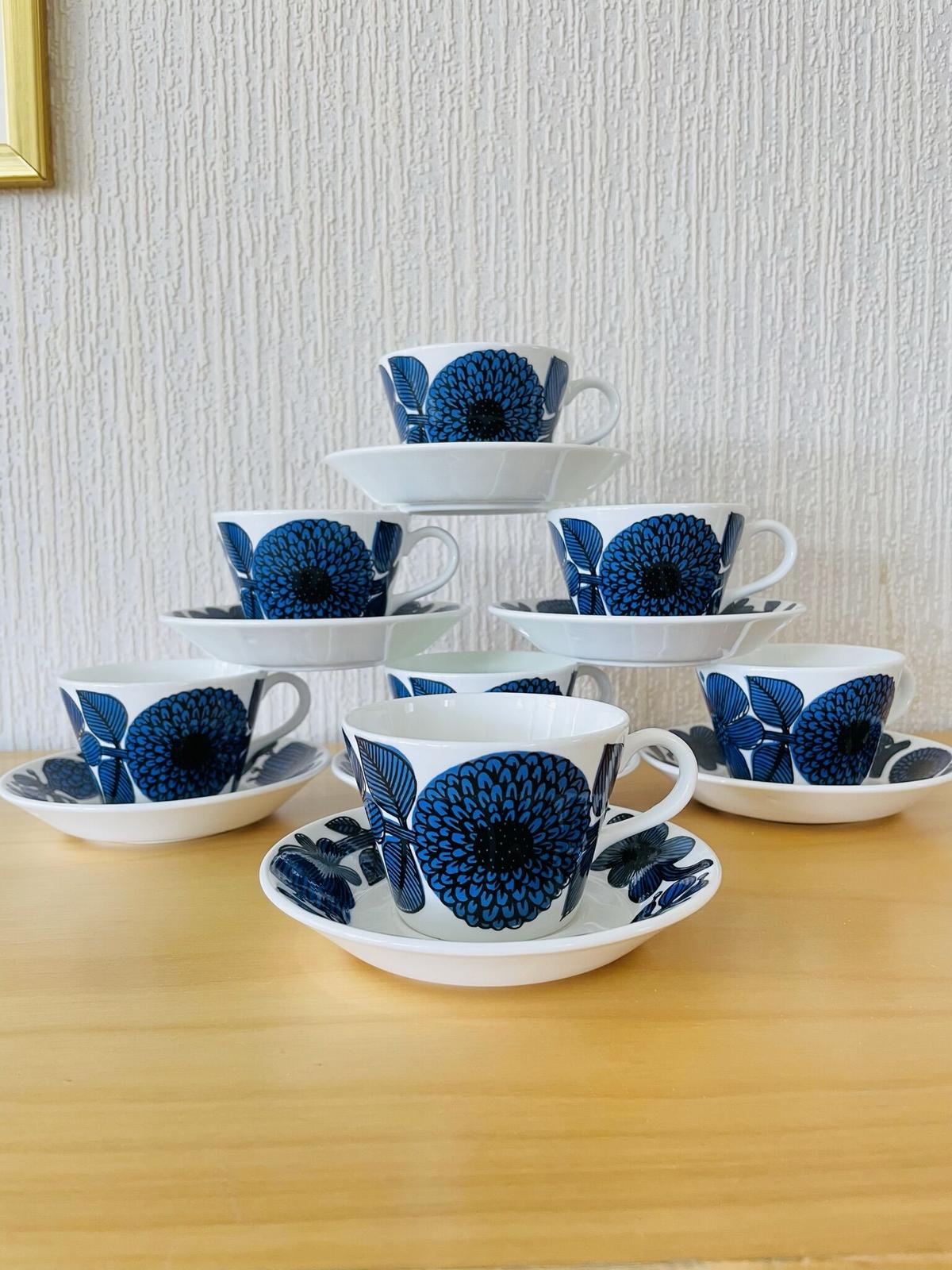 スティグリンドベリ ブルーアスター ティーカップ＆ソーサー