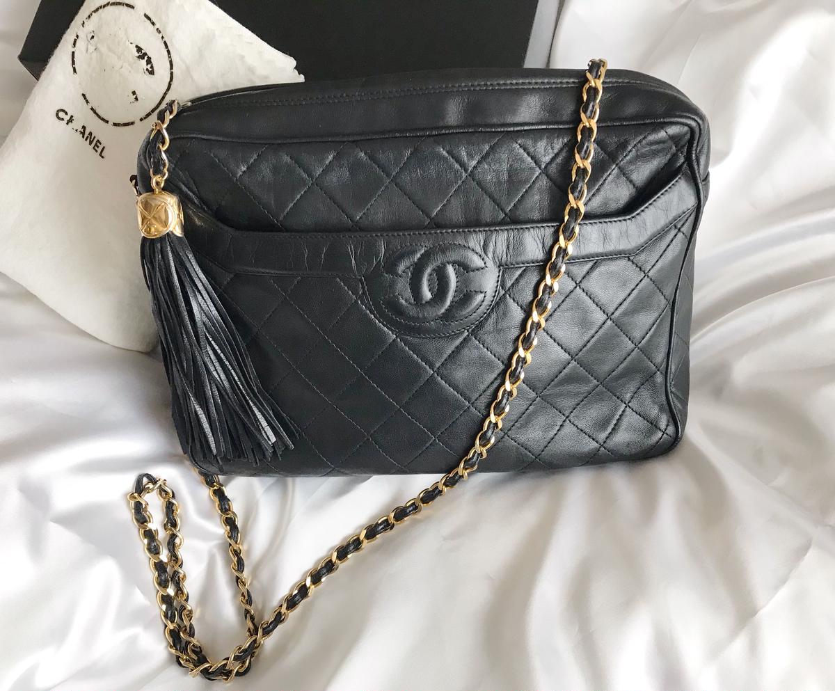 シャネル CHANEL フリンジ チェーンショルダーバッグ