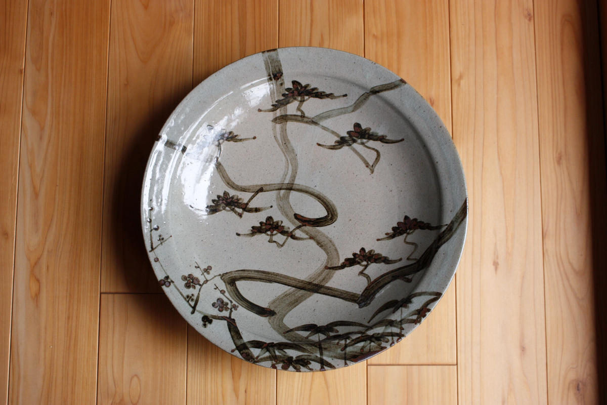 中里太郎右衛門窯 絵唐津額皿(A-1) 松竹梅 | 中里太郎右衛門窯【公式