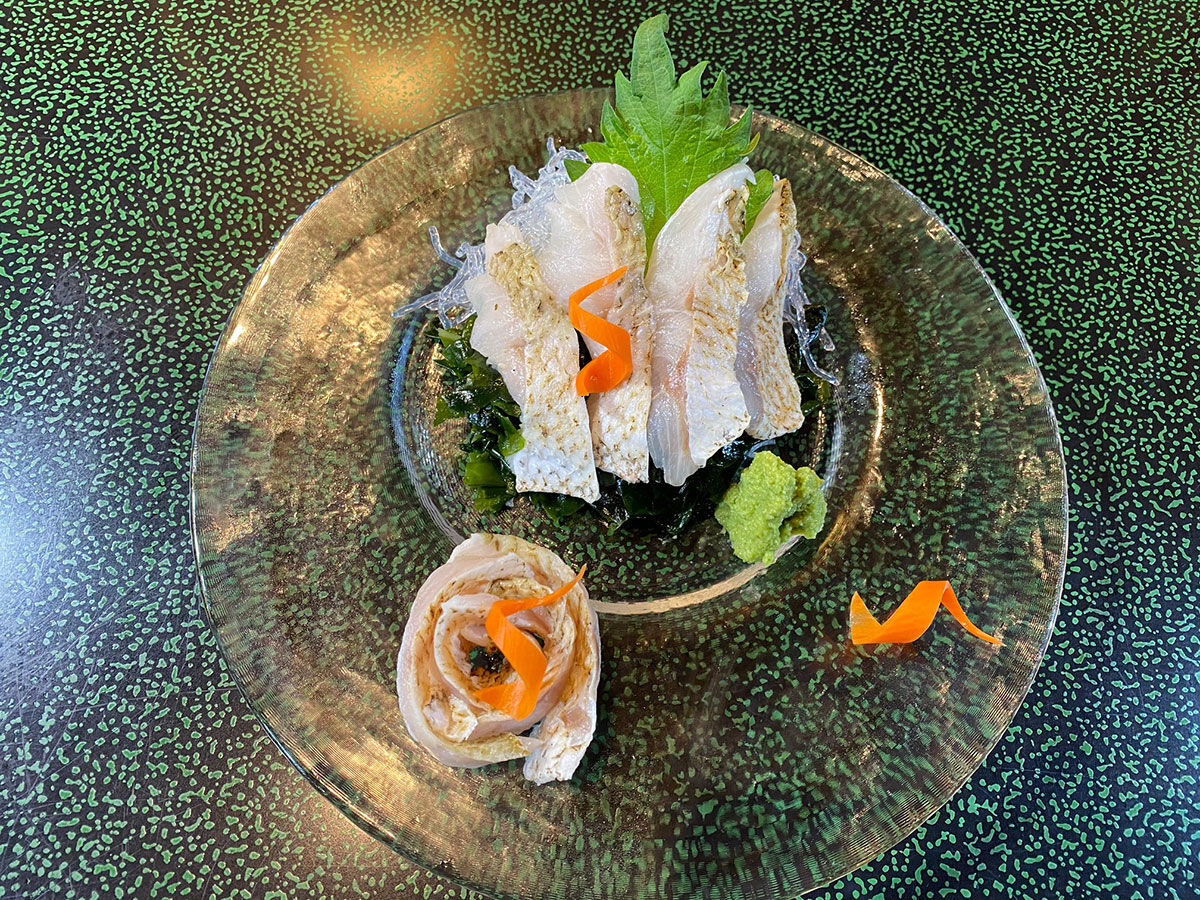 のどぐろ炙り刺身 海風亭寺泊日本海