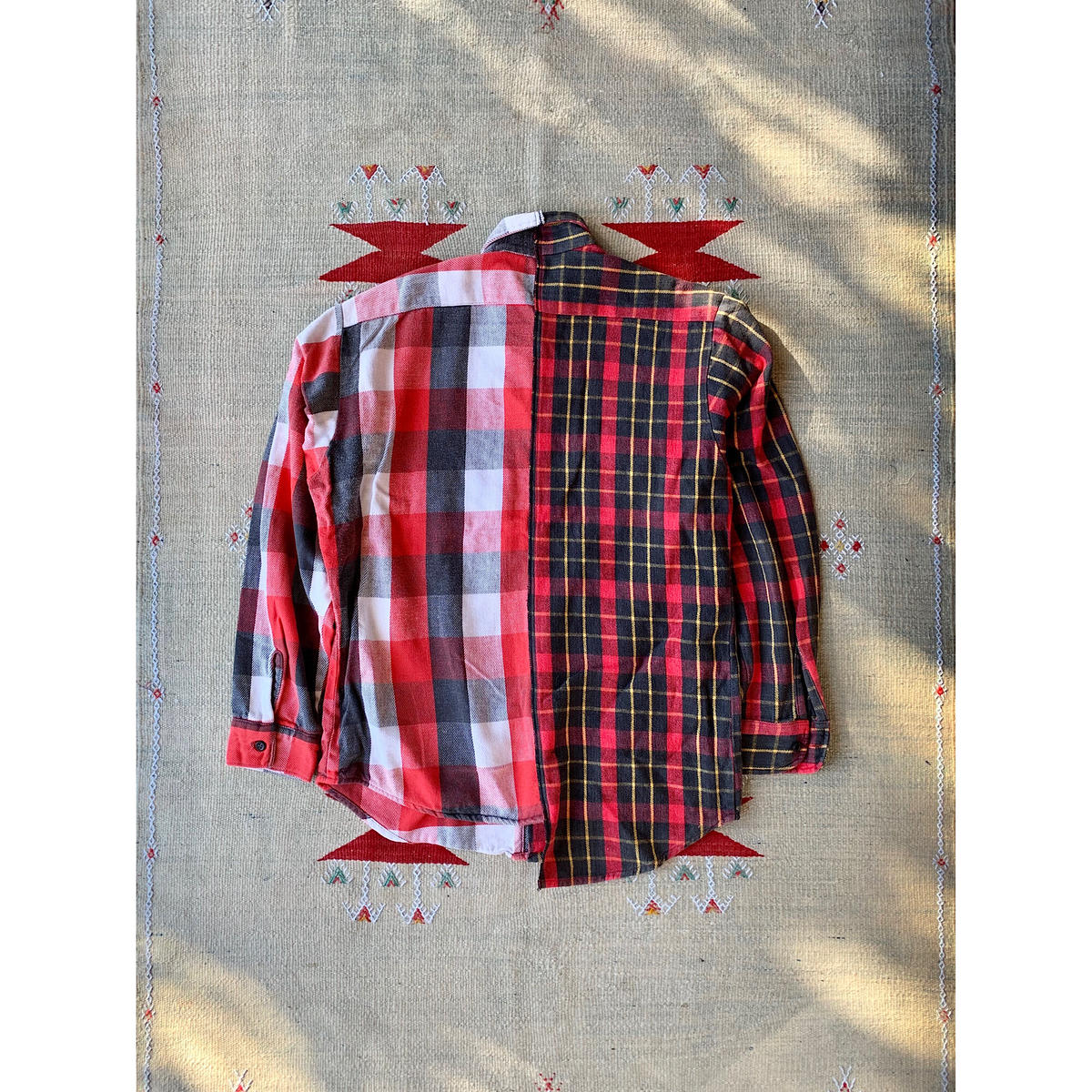 JW ANDERSON アシンメトリーギンガムチェックシャツ JW ANDERSON アシンメトリーギンガムチェックシャツ