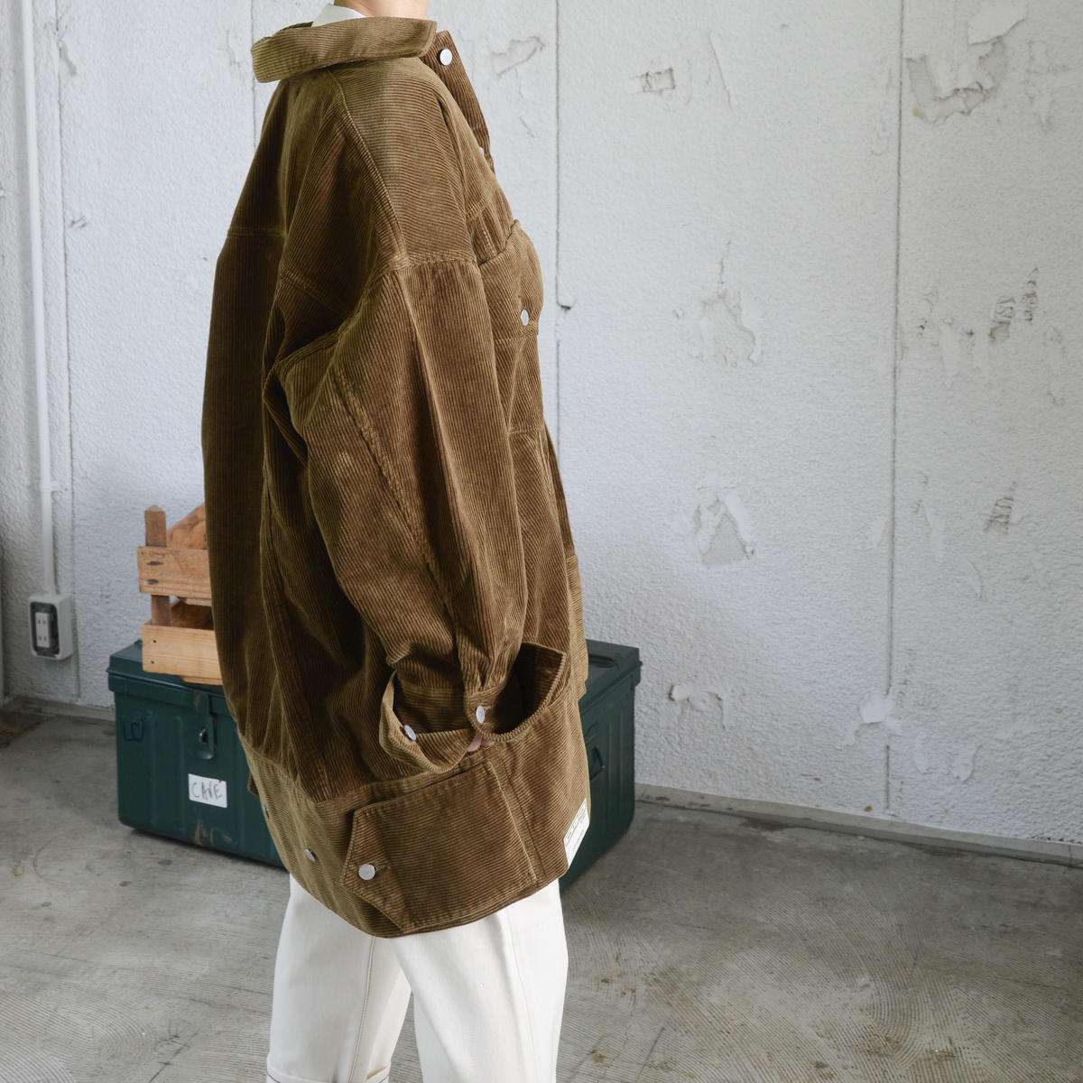 80/20クロス ウエストオーバーオールズ コーデュロイ ビッグトラッカー
