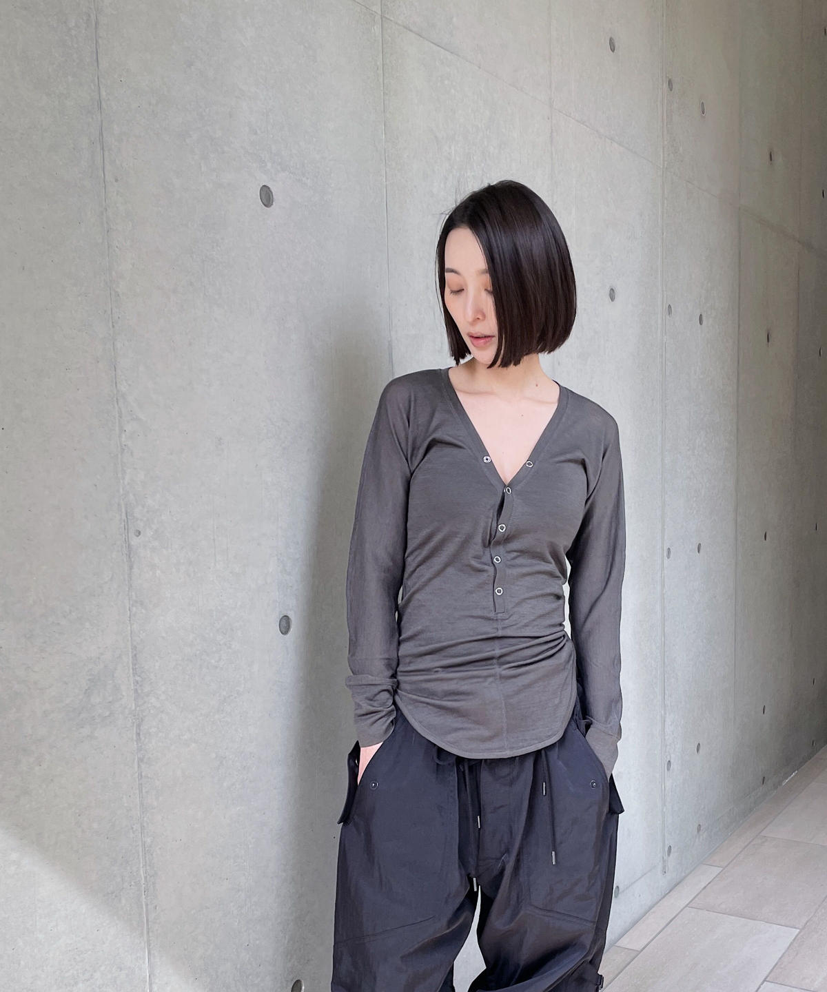 JUN MIKAMI ウールインナーTシャツ