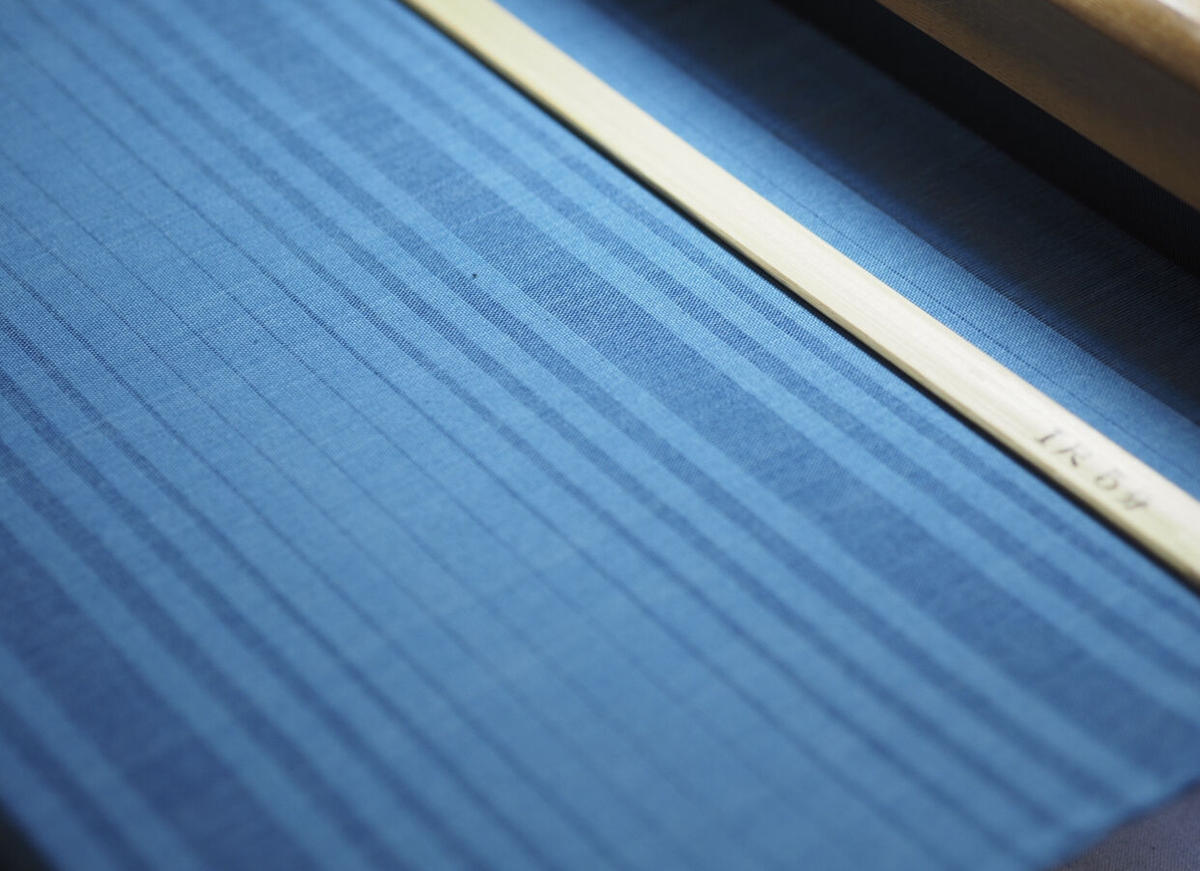 藍染の横滝縞になります!思い切り安く出しました! | toitofabric