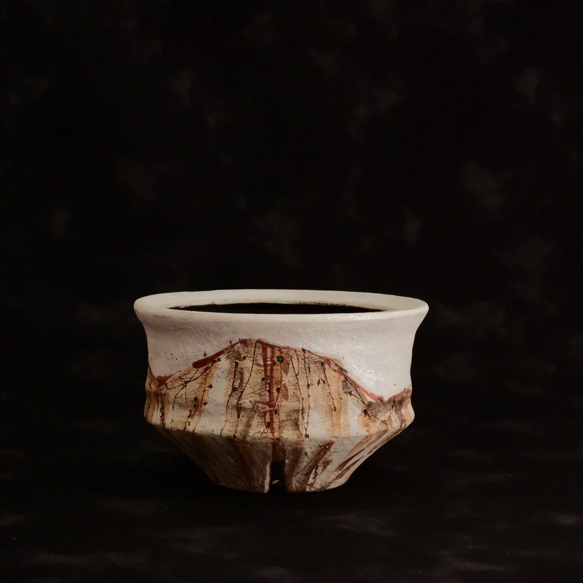 陶器鉢　沼野秀章　植木鉢　笠間焼 陶器鉢沼野秀章植木鉢笠間焼