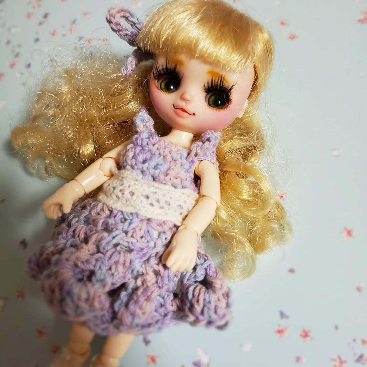 紫陽花色のワンピース Toyclo