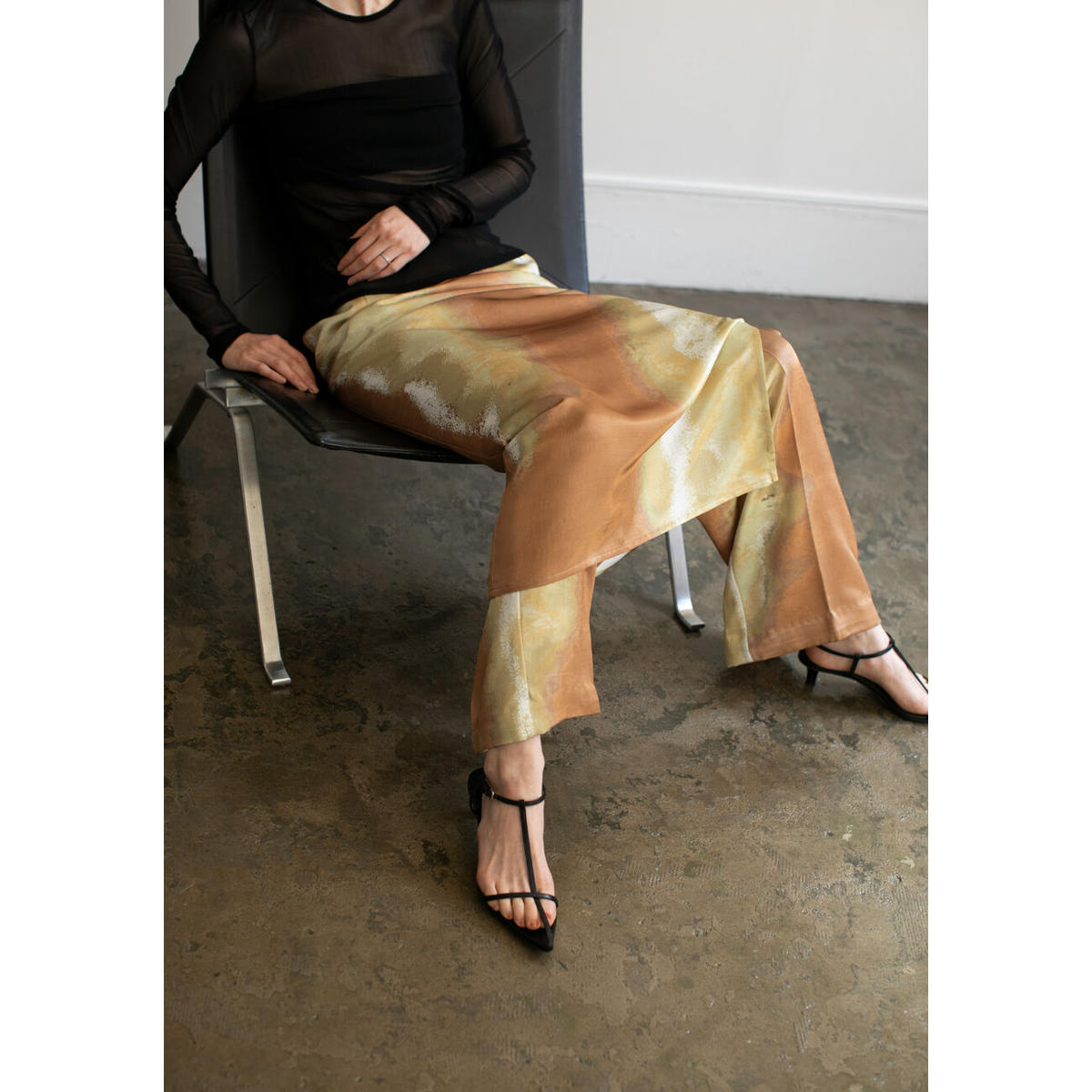 little suzie パンツ earth print easy slacks little suzie】Earth