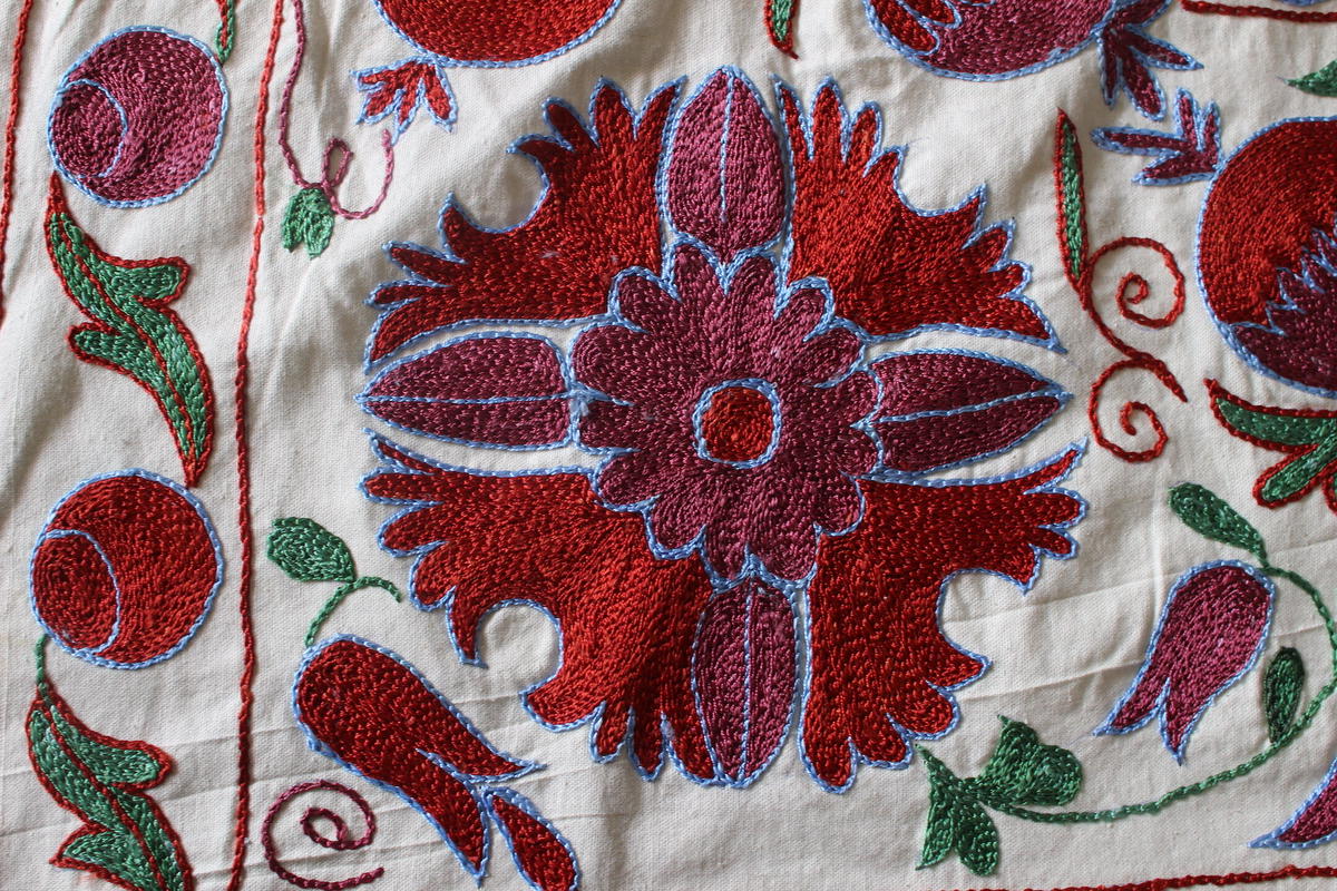 希少 スザニ刺繍 マルチタペストリー大判