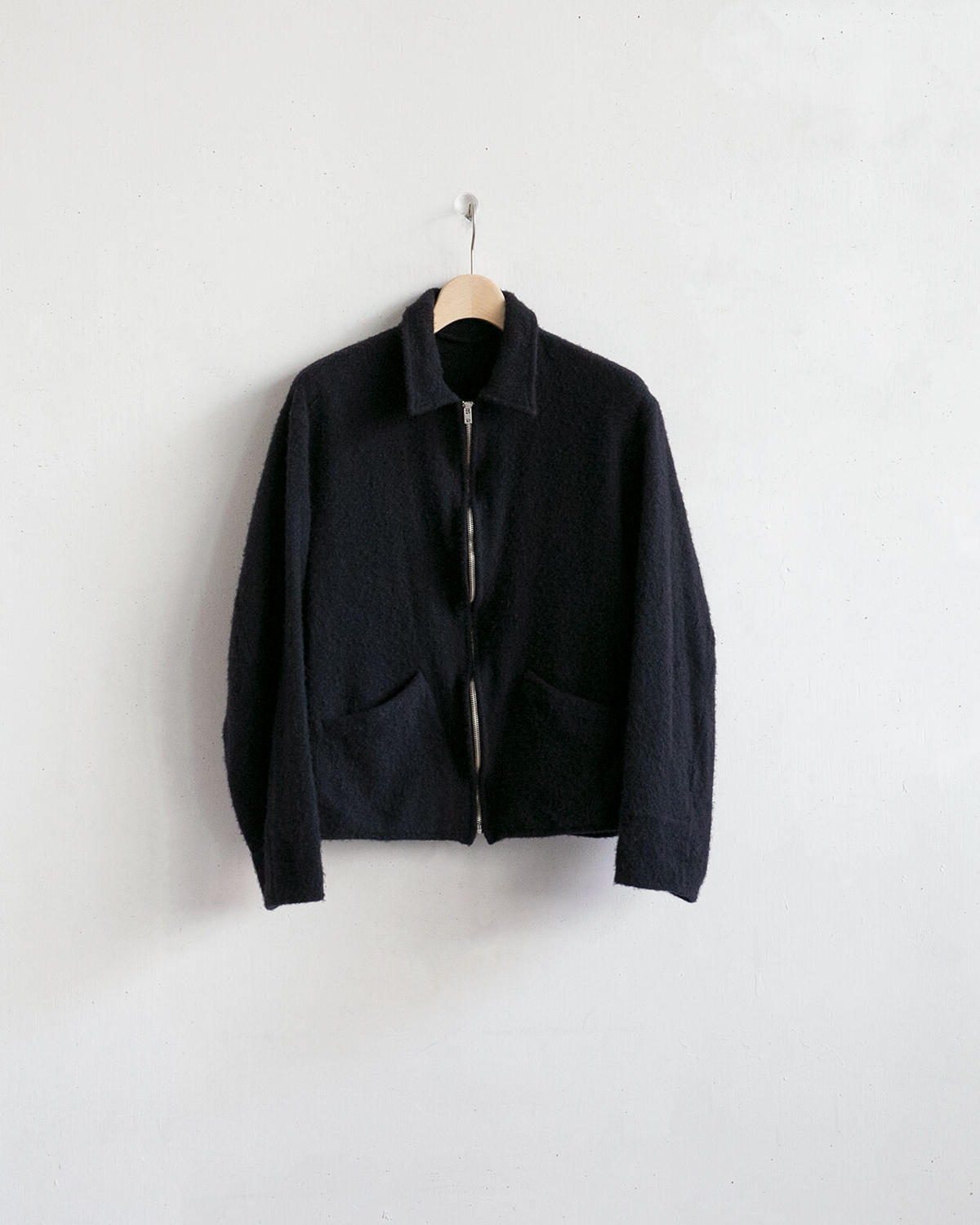 COMOLI 22AW 縮絨ウールジップ ショートジャケット サイズ3