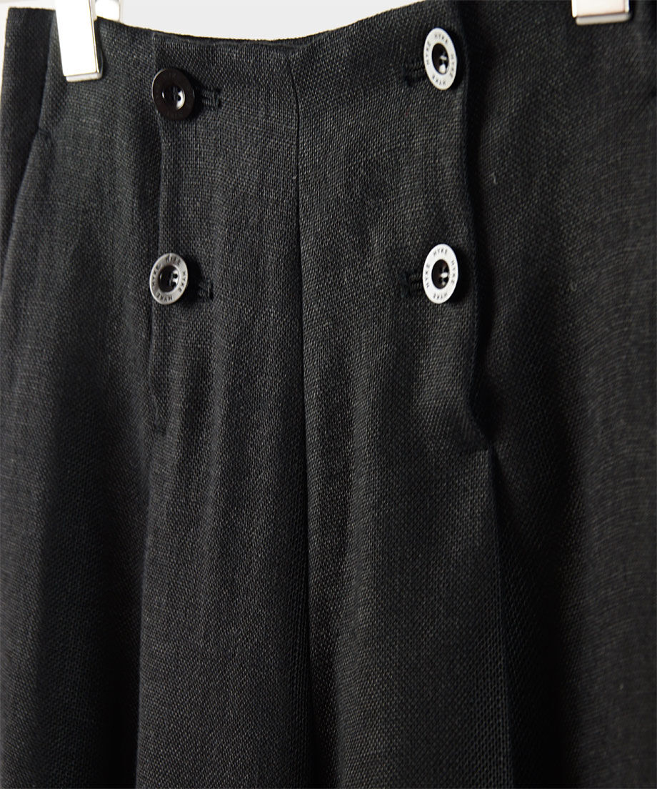 ビジネスバック HYKE レイヤードパンツ レイヤードスカート ネイビー 1