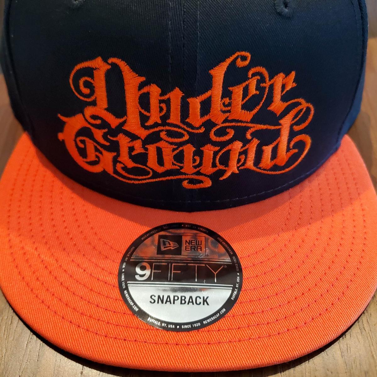 Under Ground キャップ New Era オレンジ ブラック 釣りギャング