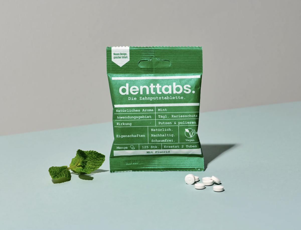 【denttabs.】TOOTHPASTE TABLET MINT ハミガキ粉 タブレット ミ...