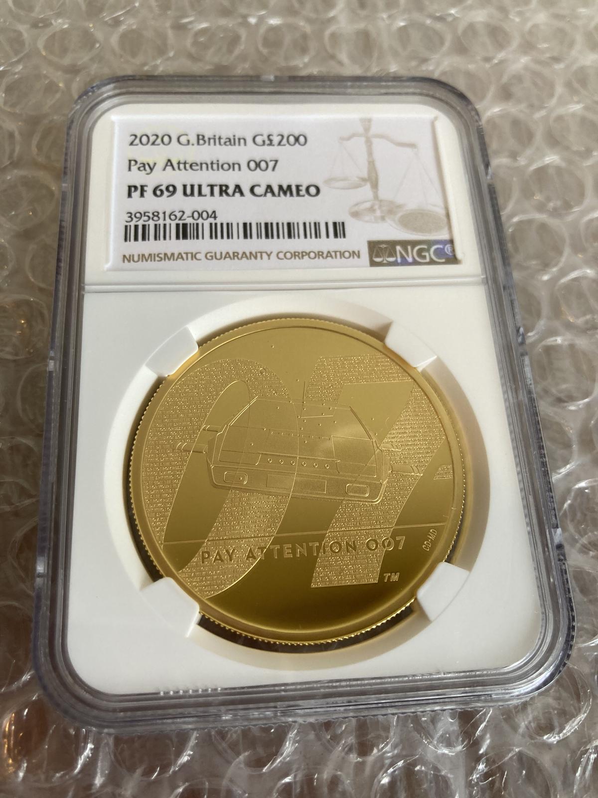 007 ジェームズ・ボンド 金貨 1/4オンスプルーフ ゴールド ロイヤルミント