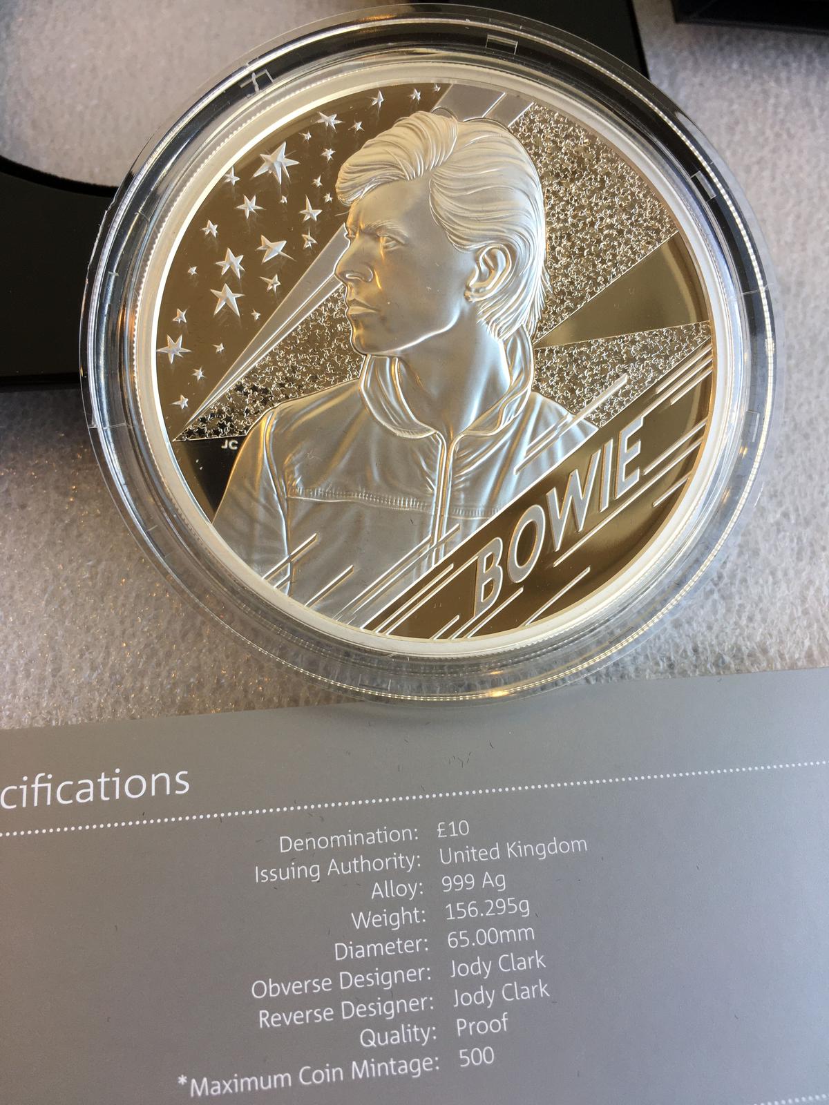 銀貨 99.9% 純銀 シルバー デヴィッドボウイ 銀貨 NGC 鑑定済み コイン