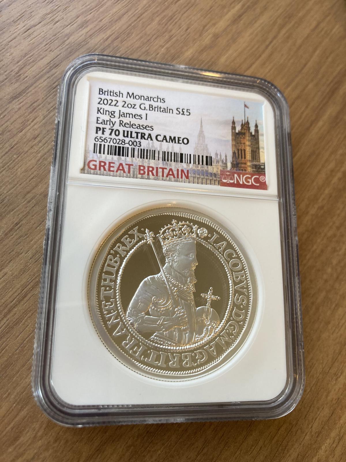 クーポン利用&送料無料 2022年 ロイヤルミント ジェームス1世 10ポンド