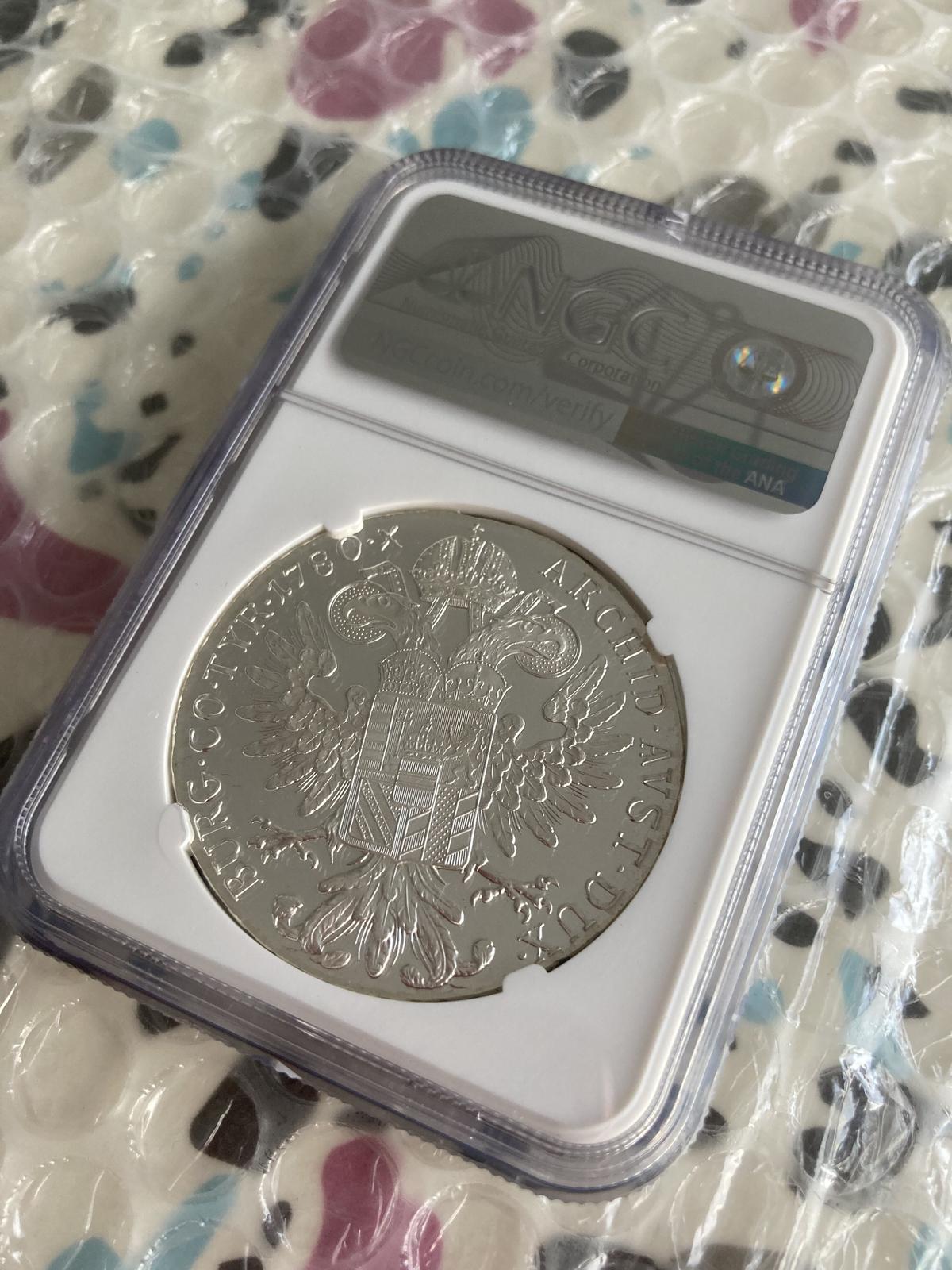 準最高鑑定】1780 オーストリア ターラーNGC AU58 初期リストライク