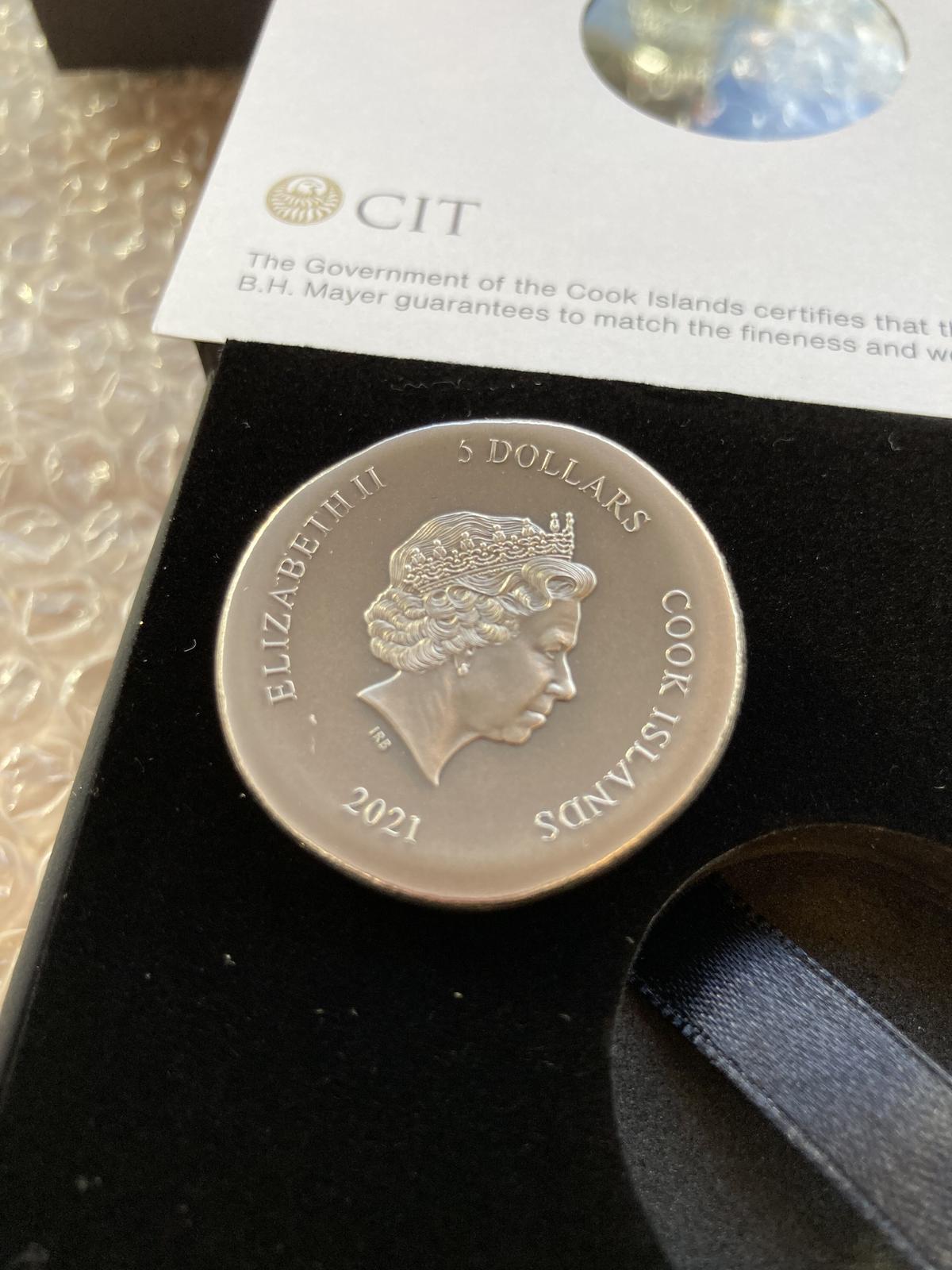 最高鑑定】2021 クック諸島 ラーヴァナ 悪魔 魔王 3オンス 銀貨 コイン