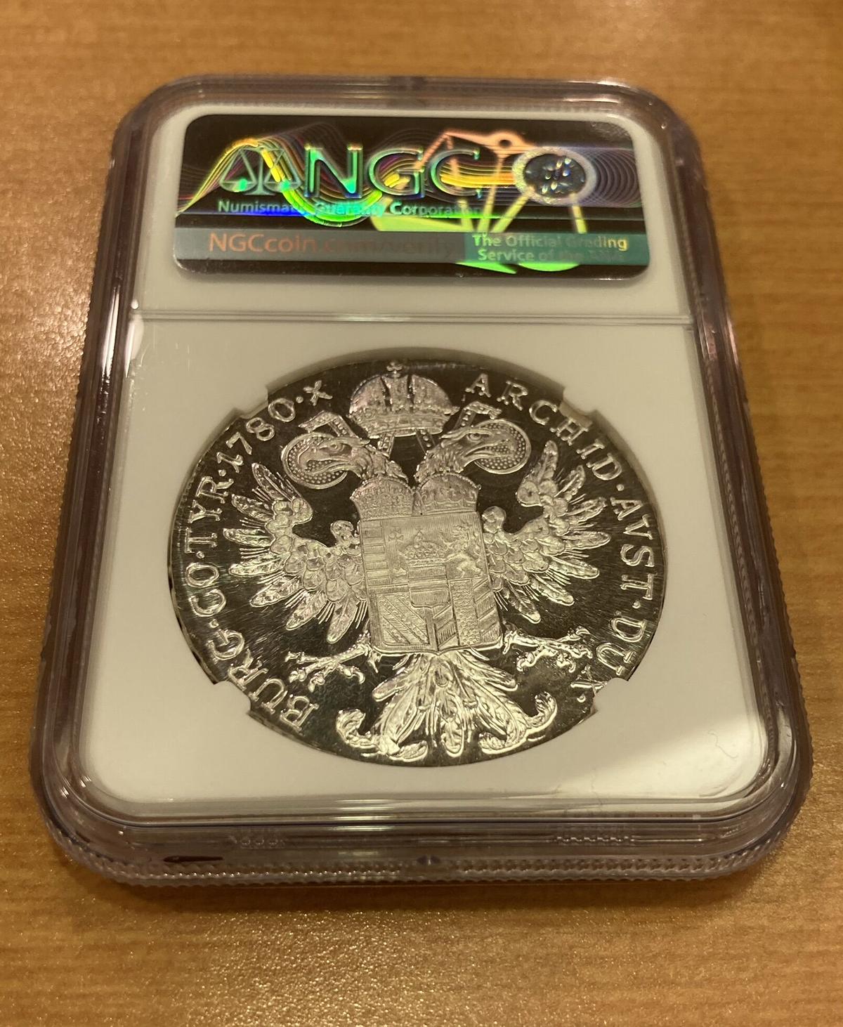 準最高鑑定】1780 オーストリア ターラーNGC AU58 初期リストライク