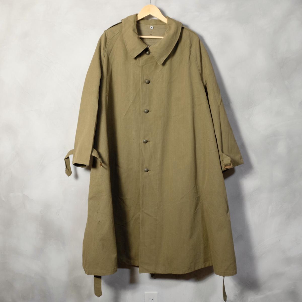 French Army M35 long motorcycle coat Cotton Lin...