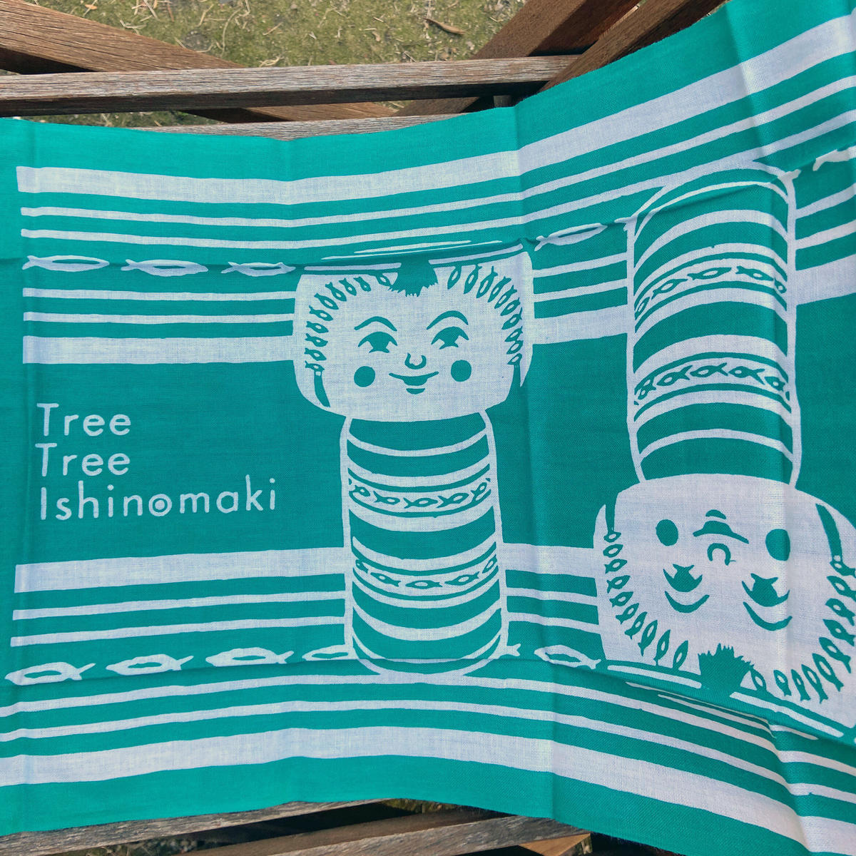 石巻こけしてぬぐい | ひそかな雑貨屋 うみねこ社