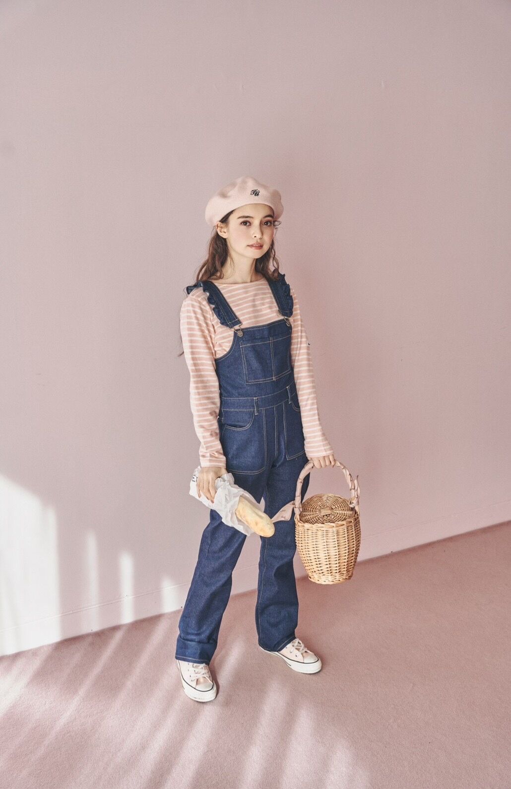 denim frill salopette | Treat ürself