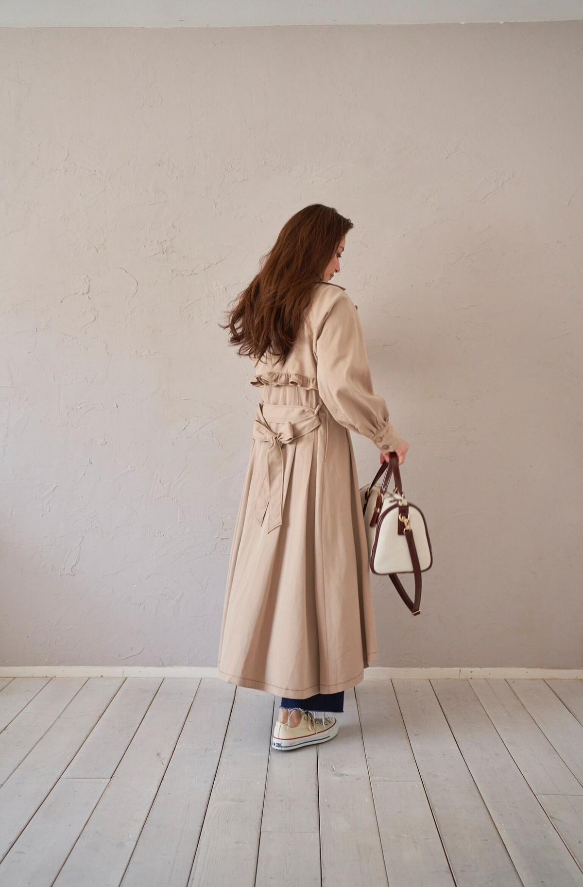 SALE／10%OFF uniform レザートレンチコート experiment トレンチ