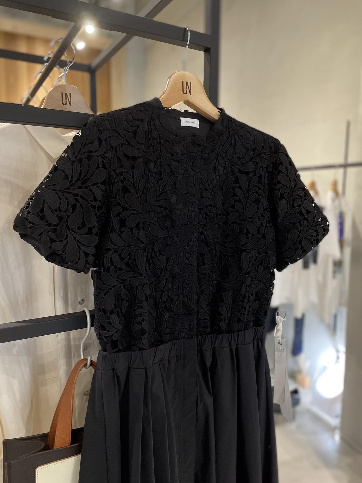 Rekisami 刺繍レースワンピース Unker