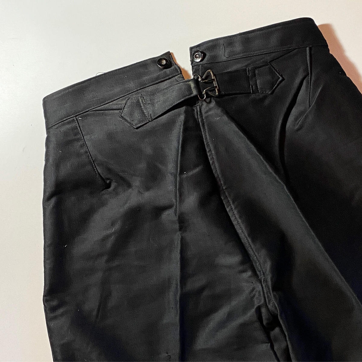 1930's〜 L'ATHLETE Black Moleskin Trousers Deads...
