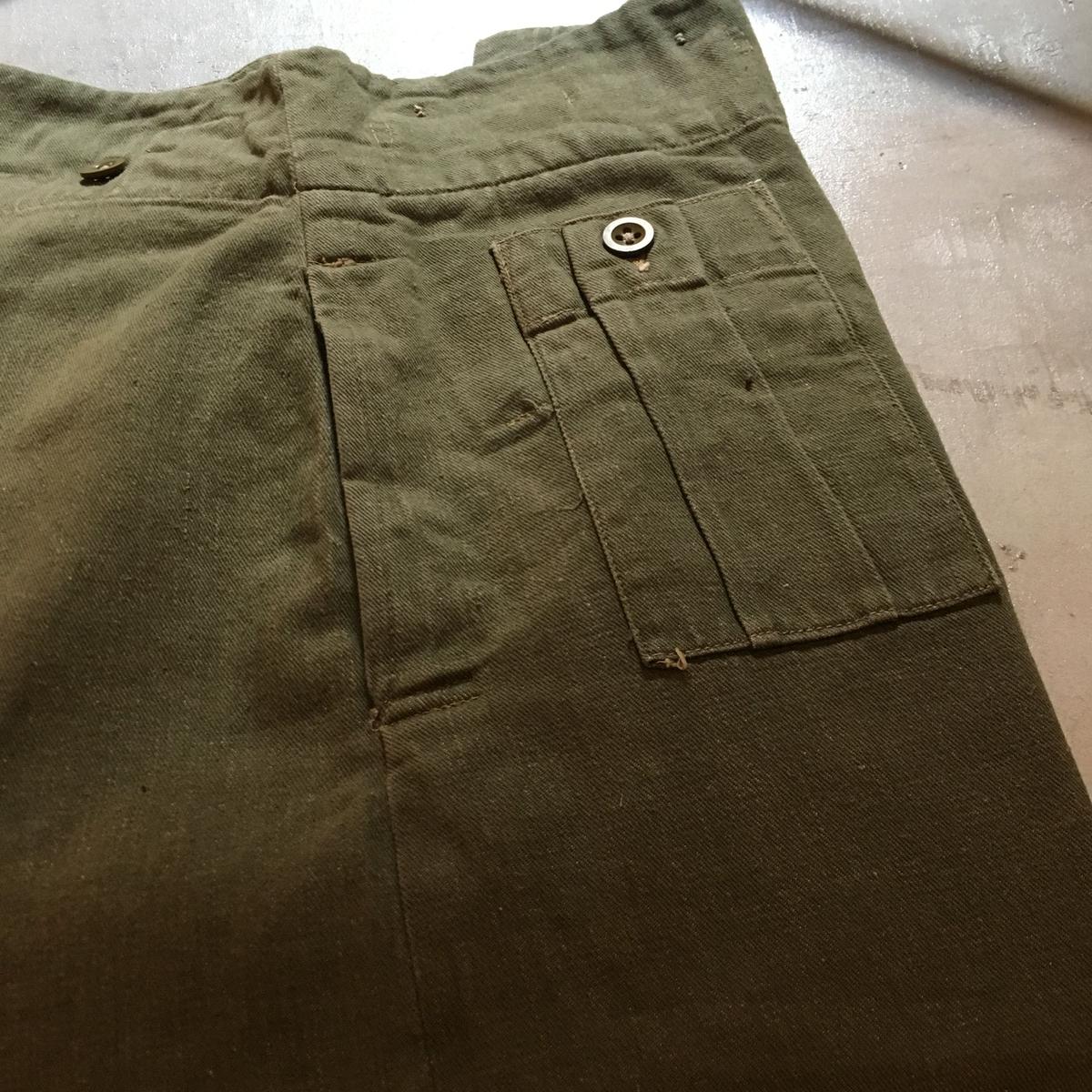1950's British Army Green Denim Trousers | Unwave