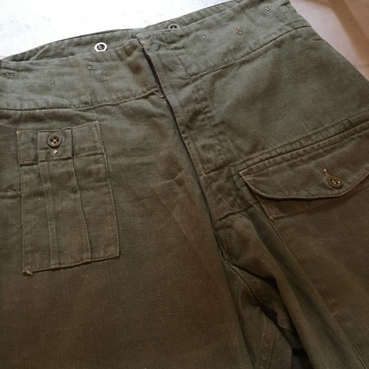 1950's British Army Green Denim Trousers | Unwave