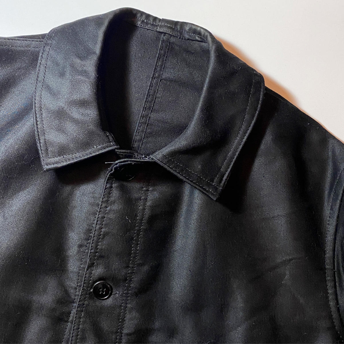 1950's Eska Black Moleskin Jacket Unwave