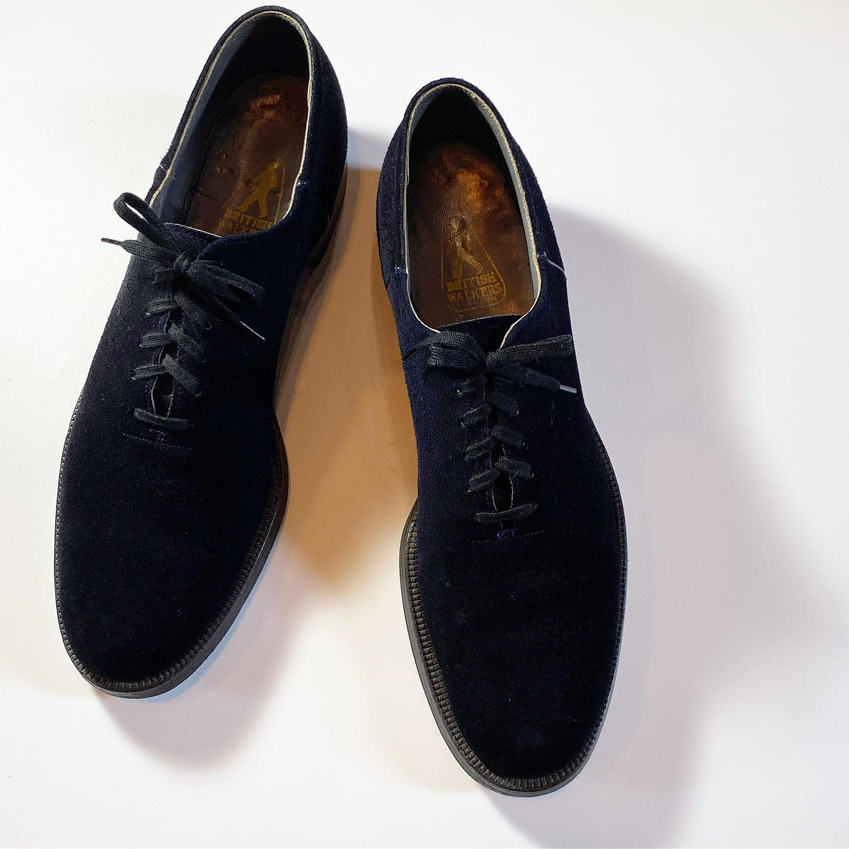 1950's BRITISH WALKERS Blue Suede Shoes Unwave