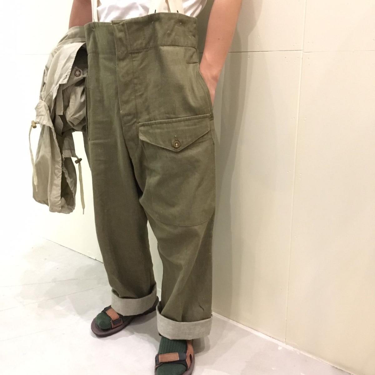 1950's British Army Green Denim Trousers | Unwave