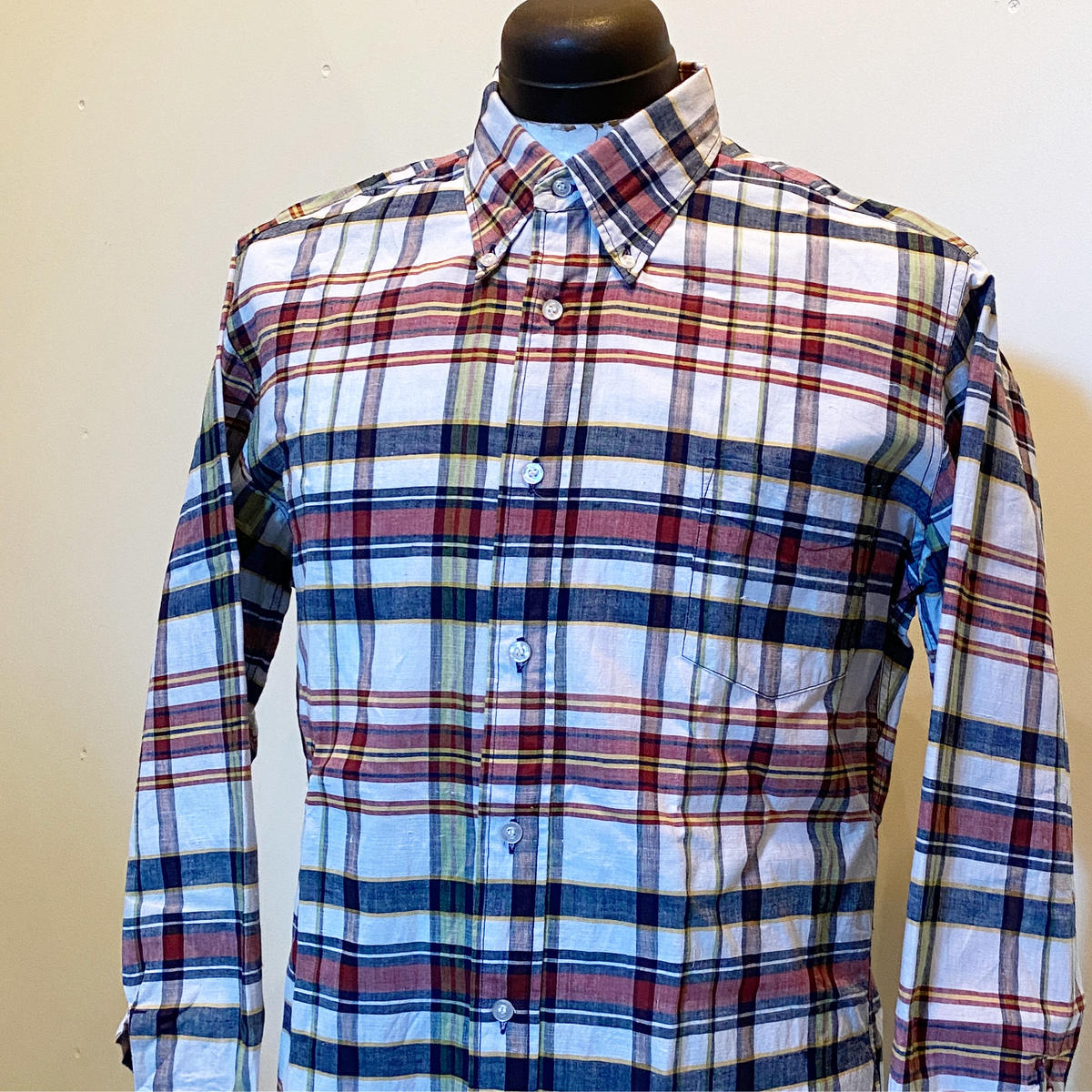 1960's McGREOR Indian Madras L/S Shirt | Unwave