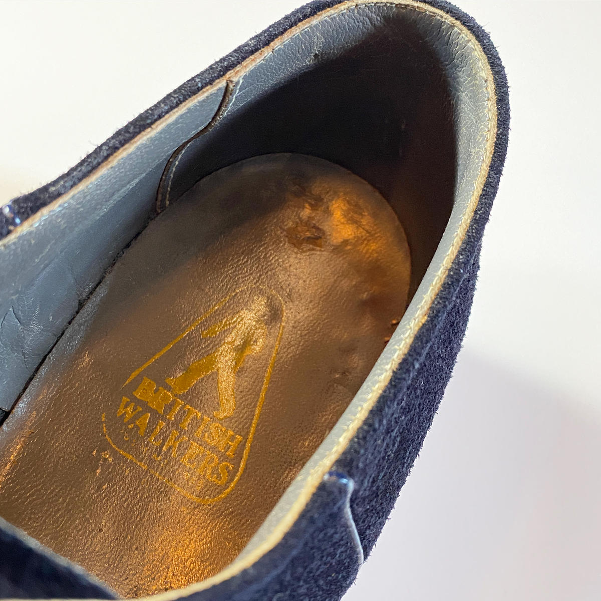 1950's BRITISH WALKERS Blue Suede Shoes Unwave