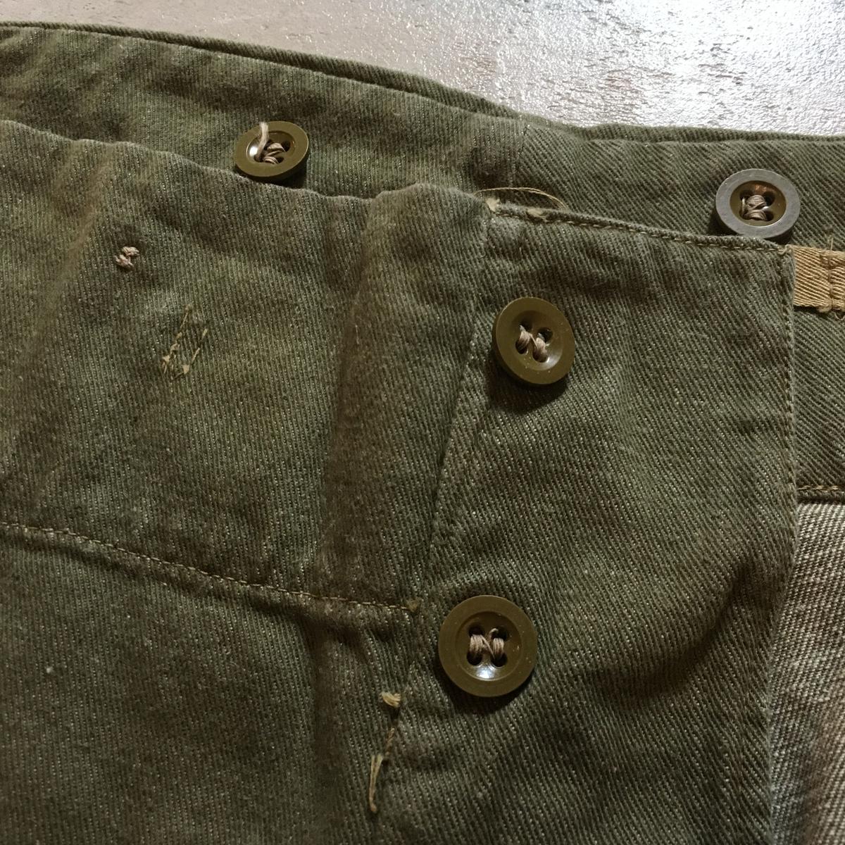 1950's British Army Green Denim Trousers | Unwave