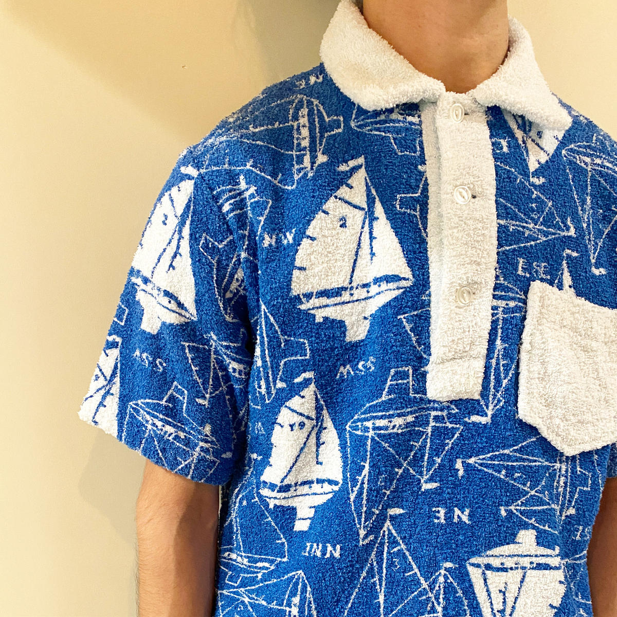 1960's Sea Island Mfg.Co. Pile Pullover S/S Shi...