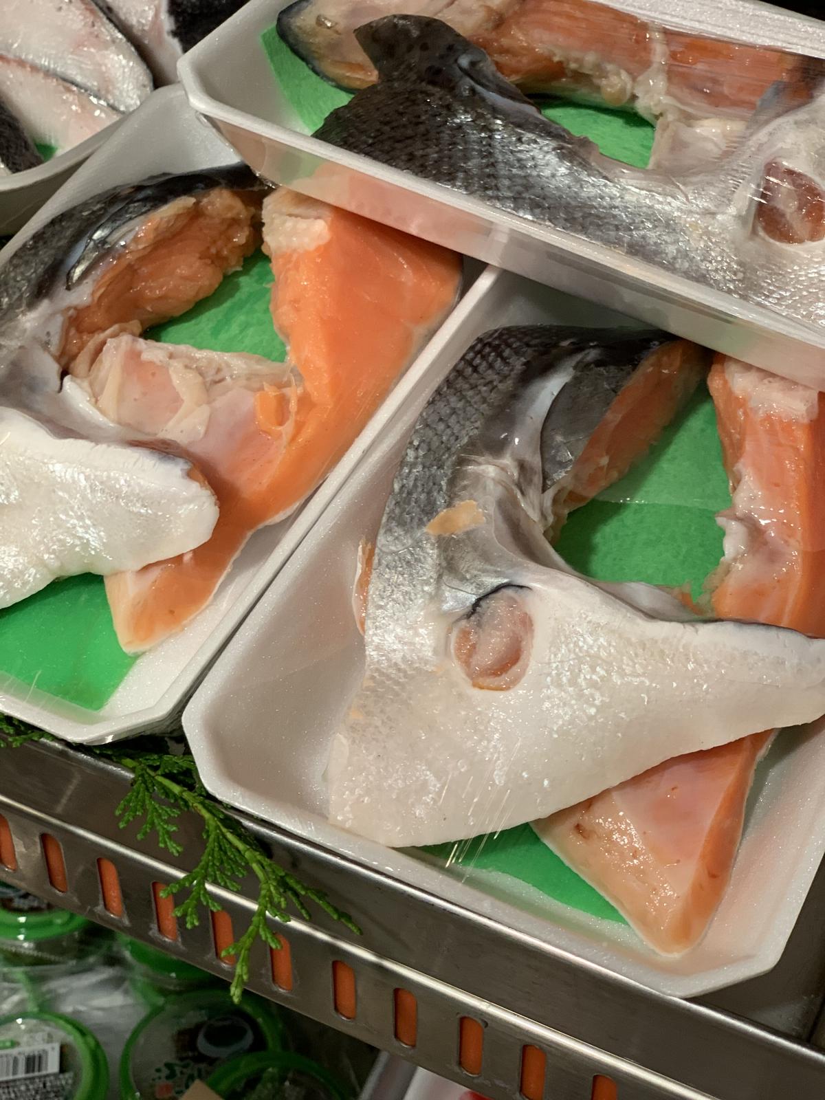 シャケカマ 三角魚信