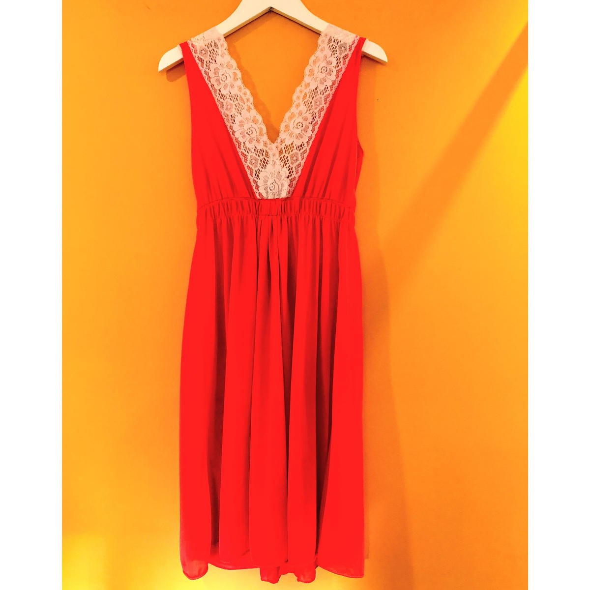 Vintage orange babydoll and robe set【00187】 V...