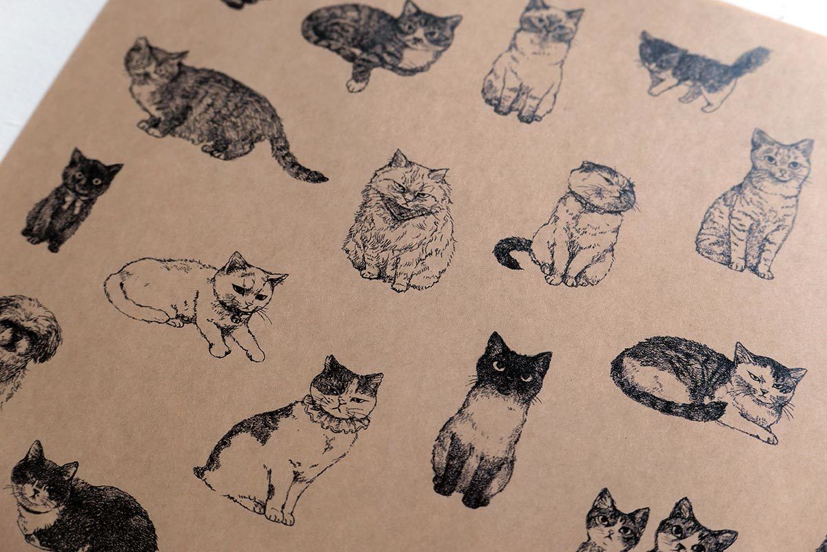 なまえのないねこ 包装紙 Uresica