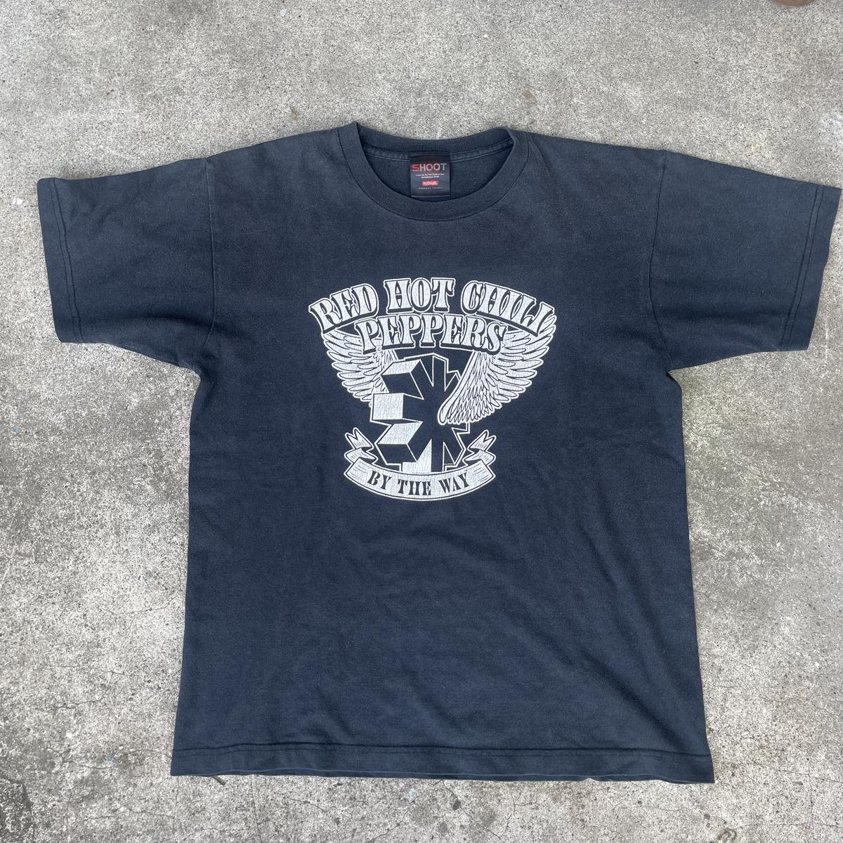 割 XL 00s Red Hot Chili Peppers ロゴ Tシャツ Tシャツ/カットソー