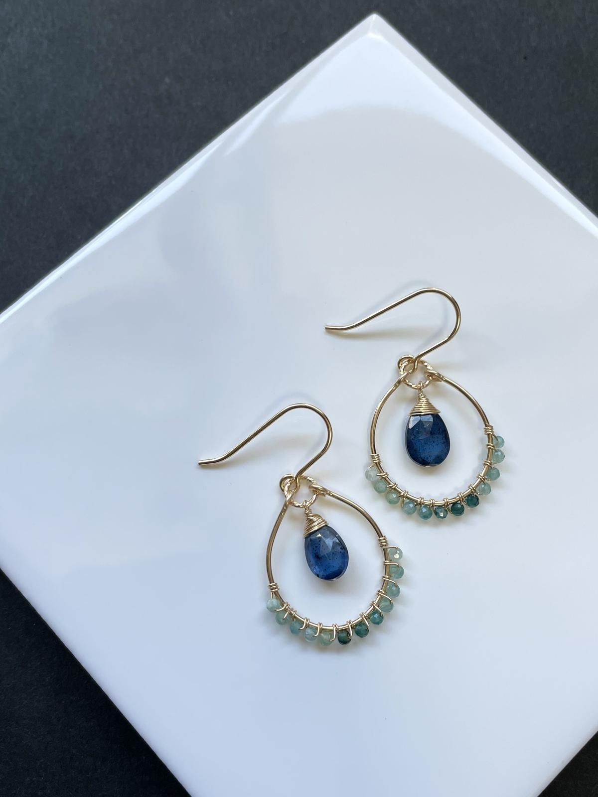 専用 カイヤナイト＆グランディディエライト 14kgfピアス | verdadcre.com